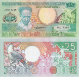 1988 ( 9 I ) , 25 gulden ( P-132b ) - Surinam - stare UNC