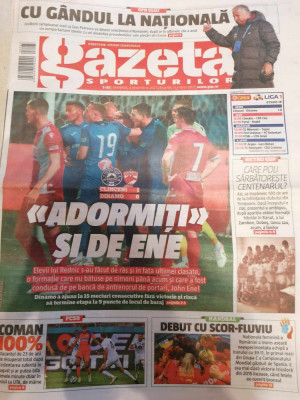 Gazeta Sporturilor , 4 DECEMBRIE 2021 nr 287 CLINCENI - DINAMO foto