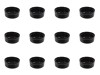 Set boluri, 12 piese, 60 ml, Portelan, Negru