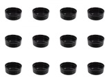 Set boluri, 12 piese, 60 ml, Portelan, Negru