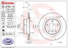 BREMBO 09.9793.11 PRIME LINE - UV Coated Disc frana foto