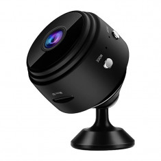Mini Camera Supraveghere Techstar® RL-96, 1080P Full HD, Wifi, Modul Noapte IR, Detectare Miscare, Unghi Filmare 150°, Card Micro SD, Negru