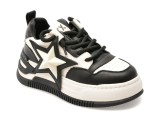 Pantofi sport GRYXX alb-negru, 66036, din piele naturala