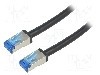 Cablu patch cord, Cat 6a, lungime 0.5m, S/FTP, LOGILINK, CQ7023S, T125661