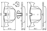 Placute Frana Disc Bosch 0986494540 BMW Seria 3, X1
