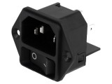 Conector de Alimentare AC 15A 250V Tată IEC 60320 DC11