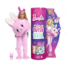 Papusa Barbie Cutie Reveal Bunny, 10 surprize incluse