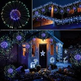 Lampa decorativa tip artificii, 120LED, multicolora