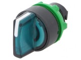 Comutator rotativ 22mm LED verde IP66