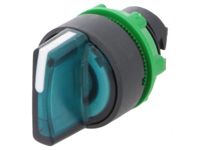 Comutator rotativ 22mm LED verde IP66 foto