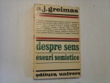 DESPRE SENS ESEURI SEMIOTICE - Algirdas Julien GREIMAS