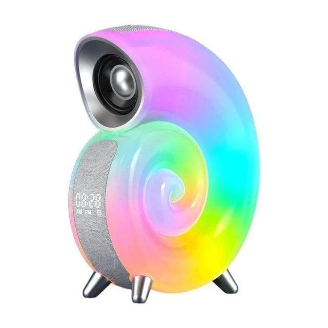 Lampa muzicala colorata cu Ceas, Alarma, Difuzor, si Bluetooth, cu sunete albe, pentru bebelusi si adulti