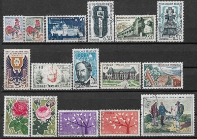 C2959 - Franta 1962 - timbre stampilate foto