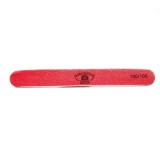 Pila pentru unghii Global Fashion, dreapta, culoare roz, granulatie 100/100
