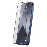 Folie Protectie Ecran Baseus pentru Apple iPhone 12 Pro Max, Sticla securizata, Full Face, Full Glue, Set 2buc, 0.25mm, Neagra SGAPIPH67N-KC01