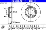 ATE 24.0112-0211.1 Disc frana