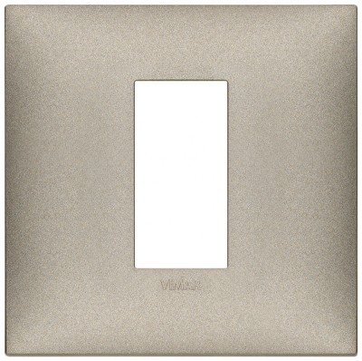 Rama Ornament rectangulara 1M Vimar Neve titaniu mat 09661.23 foto