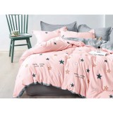 Cumpara ieftin Lenjerie de Pat 4 Piese - Bumbac Satinat - SUZ127