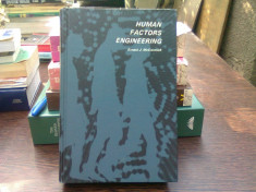 Human factors engineering - Ernest J. McCormick (Ingineria factorilor umani) foto