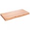 Blat de masa maro 80x40x(2-6) cm, lemn masiv stejar tratat