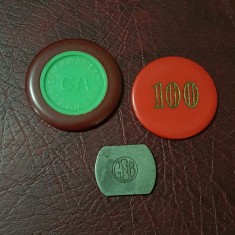 Lot 3 jetoane / tokens , jeton