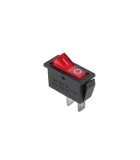 Intrerupator RS-101 2 pini ON-OFF rosu 250V 15A cu retinere