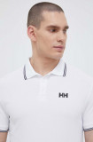 Helly Hansen tricou polo barbati, culoarea alb, neted