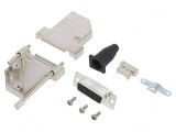 D-Sub HD PIN 26 Mamă 45&deg; Lipire Cabluri Gold Flash