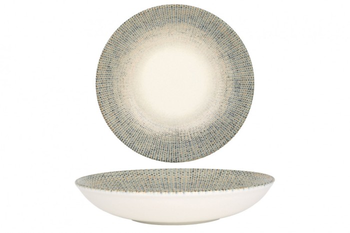 Bonna Farfurie ad&acirc;ncă - Sway - Porţelan - 25 cm (1300cc) - set de 6