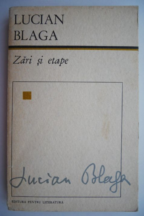 Zari si etape &ndash; Lucian Blaga