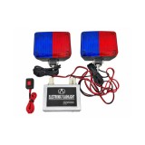 Stroboscoape auto 12V rosu-albastru, set 2 bucati cu modul de comanda
