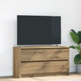 Cumpara ieftin Comodă TV, stejar artizanal, 100x35x54 cm, lemn prelucrat