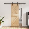 VidaXL Ușă glisantă cu set de feronerie 70x210 cm, lemn masiv de pin