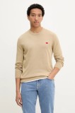 HUGO pulover de bumbac culoarea verde, light, 50475083