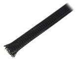 Trese din poliester și poliamidă neagră, &Oslash; 4-10 mm, nom. 6 mm