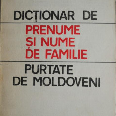 Dictionar de prenume si nume de familie purtate de moldoveni – M. Cosniceanu