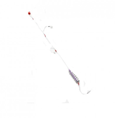 montura prokarpfishing caras si platica cu 3 carlige legate pe nylon (guta ) foto