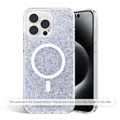Husa pentru Samsung Galaxy A26 5G - Techsuit Sparkly Glitter - White foto