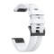 Curea silicon compatibila Garmin D2 Bravo Aviator, 26mm, Alb
