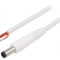 Cablu Alb DC 5,5/2,5 1x1mm2 1,5m