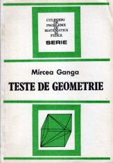 Mircea Ganga - Teste de geometrie foto