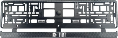 Set 2 bucati, suport numar inmatriculare Carbon, Fiat foto