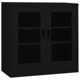 Cumpara ieftin Dulap de birou, negru, 90x40x90 cm, oțel