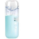 Spray de hidratare facial&Auml; cu tehnologie nano, flippy, hidratare, igienizare, abur rece, &Atilde;nc&Auml;rcare usb, capacitate 30 ml, 10cm, albastru
