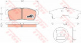 Set placute frana,frana disc SUZUKI ALTO (HA24) (2004 - 2009) TRW GDB3411