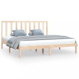 Cumpara ieftin Cadru de pat, 200x200 cm, lemn masiv de pin