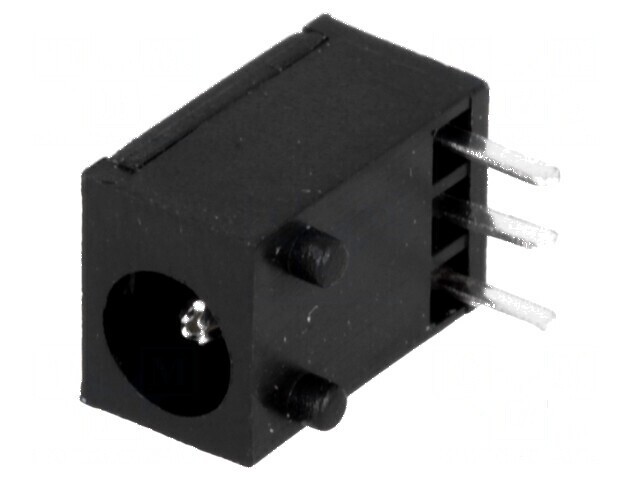 Conector alimentare DC soclu tată 3,5mm 1A MINI THT