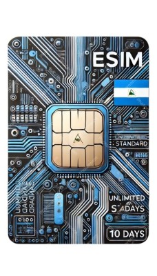 eSIM Nicaragua, Unlimited Standard, 10 Days foto