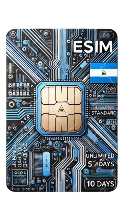 eSIM Nicaragua, Unlimited Standard, 10 Days