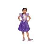 Costum carnaval printesa Rapunzel Basic Plus pentru copii, marime XS (3-4 ani)